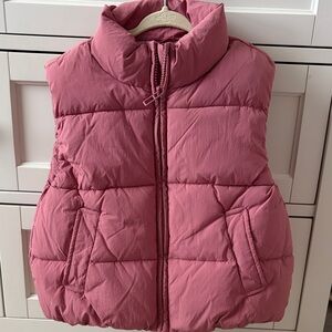 Zara Kids Rose Quilted Vest — Size 3-4